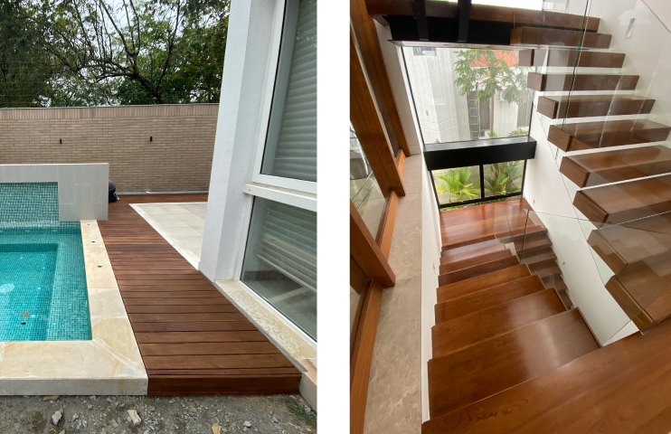 Pisos y acabados de madera en Cali